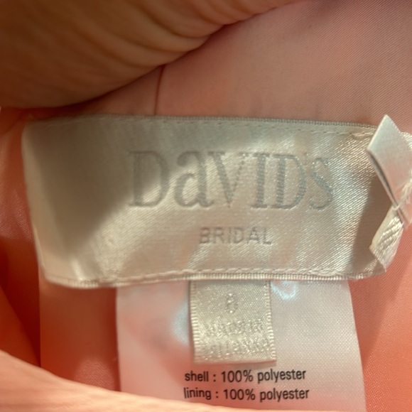 David’s bridal bridesmaid dress size 6 color Bellini - Picture 3 of 6